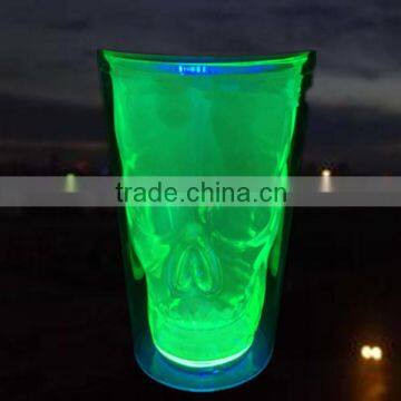 bar party led hard plastic cup with lid and straw