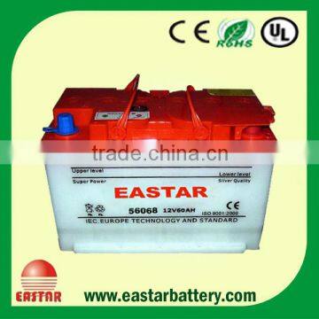 Factory Manufacturing 12v 60ah car battery battery rickshaw