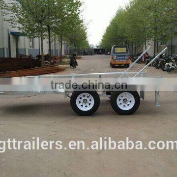 Tandem Car Trailer /galvanized Digger Trailer /digger Carrying Trailer TR1807 photo-2
