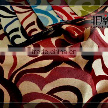 flower design curtain fabric