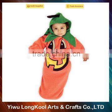 New arrival high quality kids halloween pumpkin bunting costume