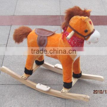 rocking toy horse/plush rocking toy horse with flash light/plastic horses