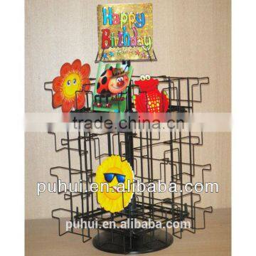 revolving 4 sides greeting card display stand with quality gurantee