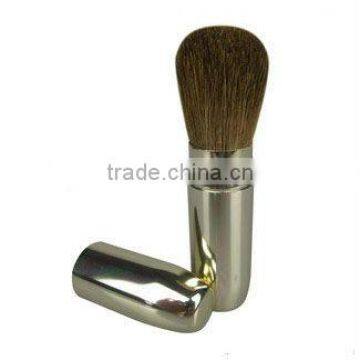 metal retractable makeup powder/foundation/blush brush