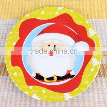 Colorful porcelain dishes christmas decorative charger plates