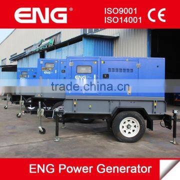 ENG 72kva mobile trailer generator, 58kw portable genset