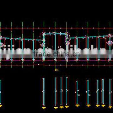 Factory steel structure drawing