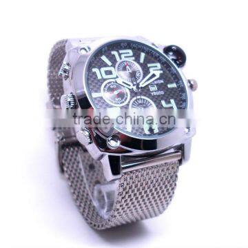 1080P Full HD 2.0MP Waterproof Security Night Vision 8GB video ,recording Watch Hidden camera With Compass&Calendar