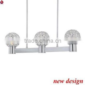 Contemporaryel restaurant led crystal shade hanging pendant lamps