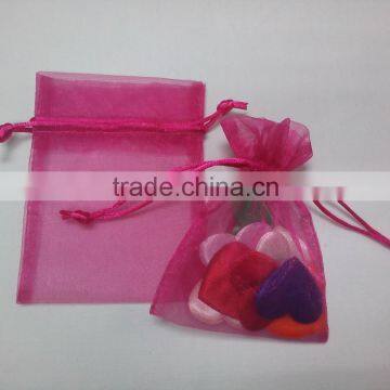 stylish sweet organza candy bag with drawstring