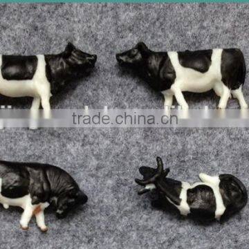 model figure, model animals, scale animals for Z scale, plastic building resin farm cow for 1/150