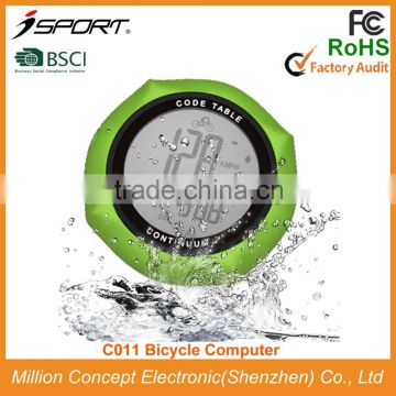 Waterproof LCD Display Electric Wireless Cycle Computer with Backlight