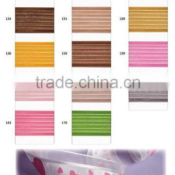 Satin and Organza Striped Ribbon Sheer Ribbon Decorative Ribbon photo-5