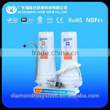 Home use 2 stage water filter straw