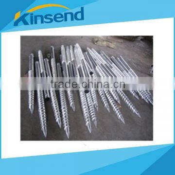 Hot dipped galvanized ground spike anchor /screw pile/ground screw