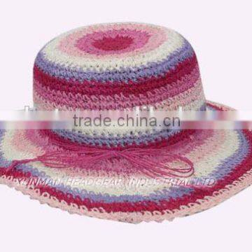 China manufacture hotsale hot sale crochet straw hat