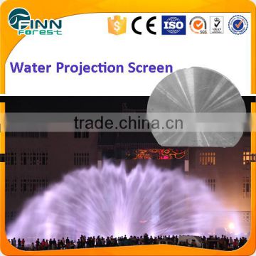 20m Round Shape Water Screen Projection With Laser Show System For Large Lake