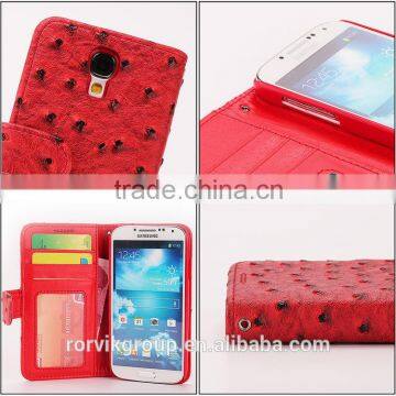 hot sale wallet leather flip covers for samsung galaxy i9500 mobile phone case