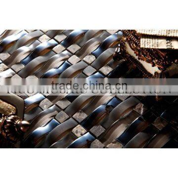 FICO NEW ARRIVAL ripple glass mosaic tile GF5025SD-1