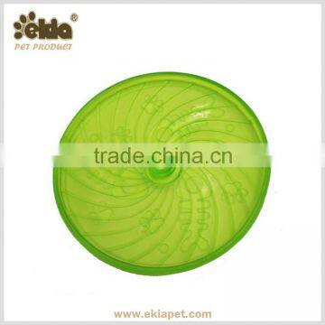 Ekia Pet Toys 100% Safe TPR Fish Print Wholesale Dog Frisbee for playing