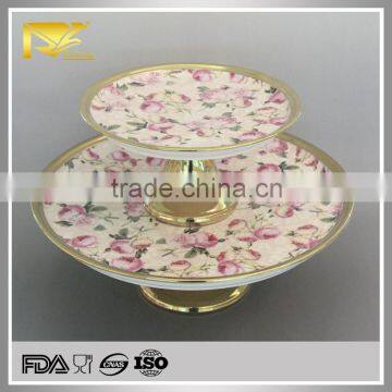 china supplier gold wholesale bulk ceramic plates, antique cake plates, custom ceramic plates