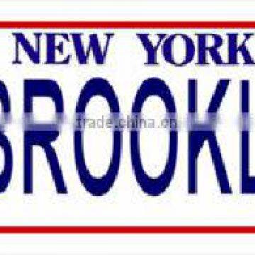 New York Brooklyn Photo License Plate