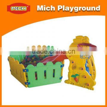 LLDPE plastic slide and ball pool children playground