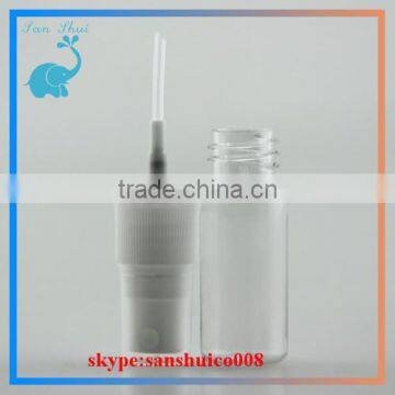 small pet bottle with spray for travel use