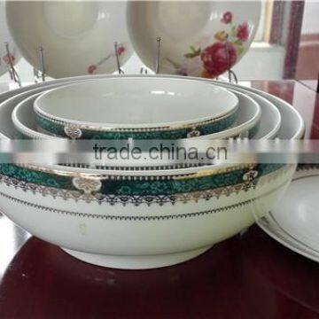 2015 Hot selling White Color Porcelain Bowl Sets Porcelain Mixing Bowl Sets