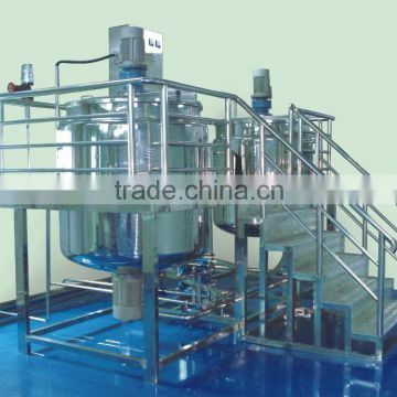 Stainless steel Cosmetics Cream shampoo Mixing Machine Horizontal Mixing Machine