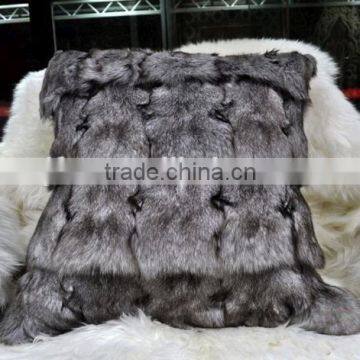 Hot Fashion Cushion Pillow Fur Car Seat Home Textile Cushion Fox Fur Multicolor