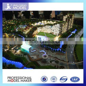 Low price architectural scale models with LED lighting