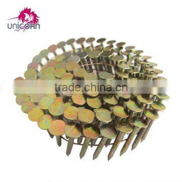 electro galvanized plastic collated coil nails