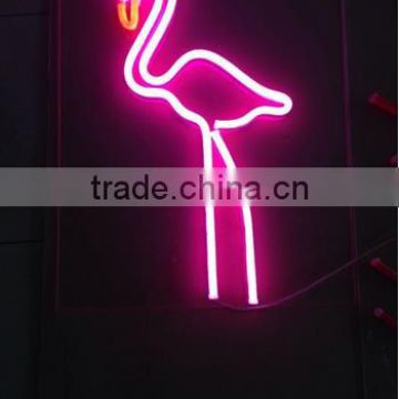 Wholesale factory led neon flex neon sign outdoor vivid neon flamingo