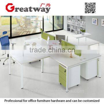 Crossed Corner Table Legs Furniture for 4 People(QE-41F1-4)