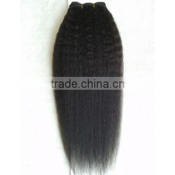 Kinky Straight Human Hair Wefts, Brazilian Hair Extension