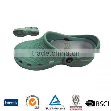 2016 popular high quality China in wide width solid color wedge medical clogs overstock