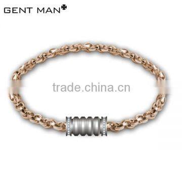 2015 fashion stainless steel gold chain necklace for men