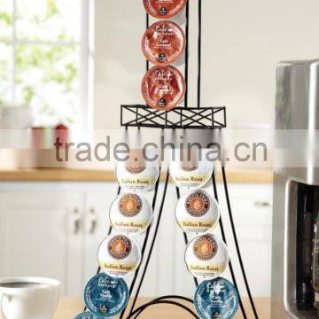 Tower Shape Metal Coffee Pod Holder Kitchen Organiser Rack Holder