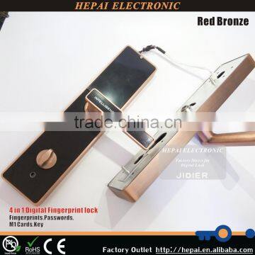 European style safe biometric fingerprint door handle lock
