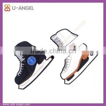 ice skates shape promotional gift usb stick,oem shape pvc usb drives 8gb ,Skate USB memory disk
