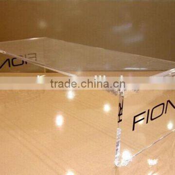 Top quality transparent acrylic coffee table computer table