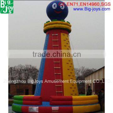 High Quality PVC Octopus inflatable rock climbing wall