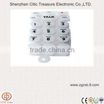 Soft rubber Silicone Keypad for TV Controller