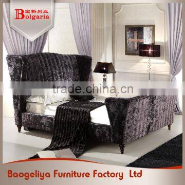 American Style Durable hotel living room furniture double bed price