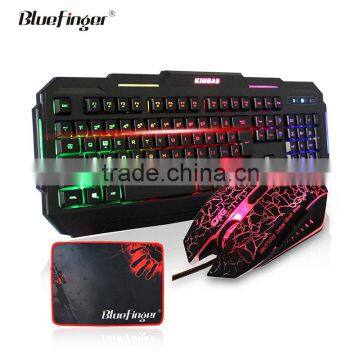 Shenzhen Factory cheaper USB wired ergonomic keyboard and mouse combo for computer