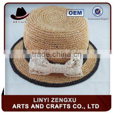 Professional factory hand crocheted fedora hats