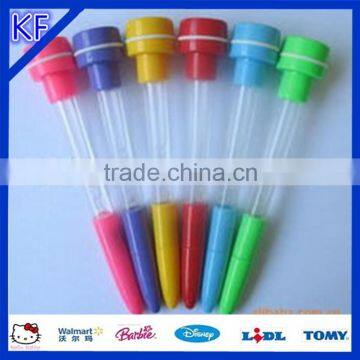 Design colorful blowing bubbles stamp pen