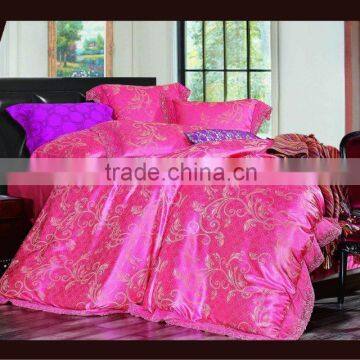 hot sale jacquard bedding set hotel bed linen set,pure colour