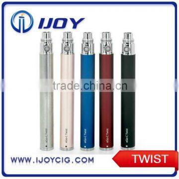 2014 CIGPET Newest upgrade IJOY ego twist electronic cigarette with zipe case